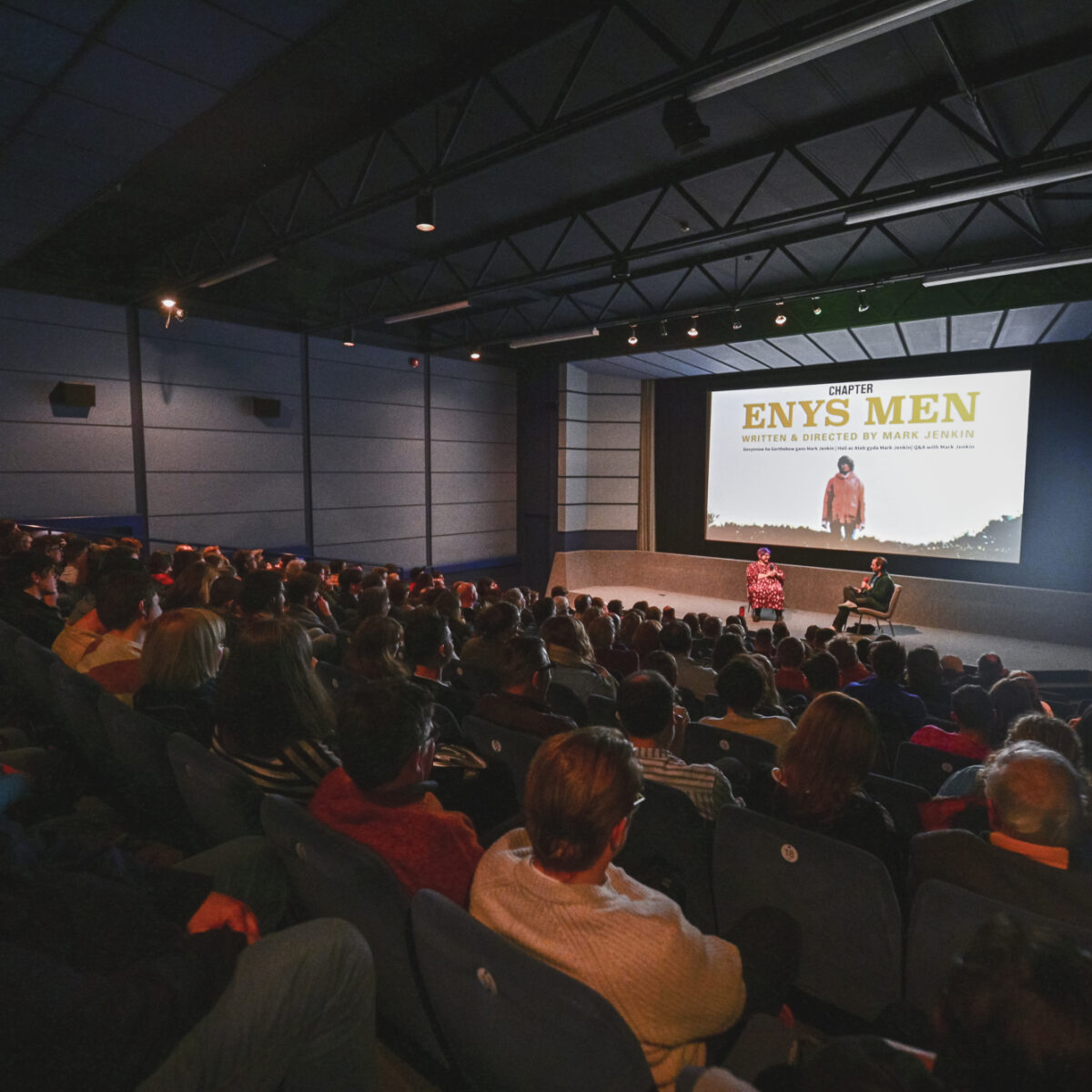 A full cinema of people there for a film screening and Q&A